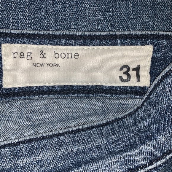 rag & bone DRE Low-Rise Slim Distressed Boyfriend Jeans — 31 - Picture 8 of 14